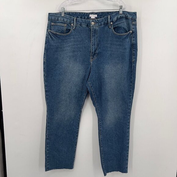 Good American Women's Plus High Rise Blue Jeans Size 22 - Picture 1 of 9